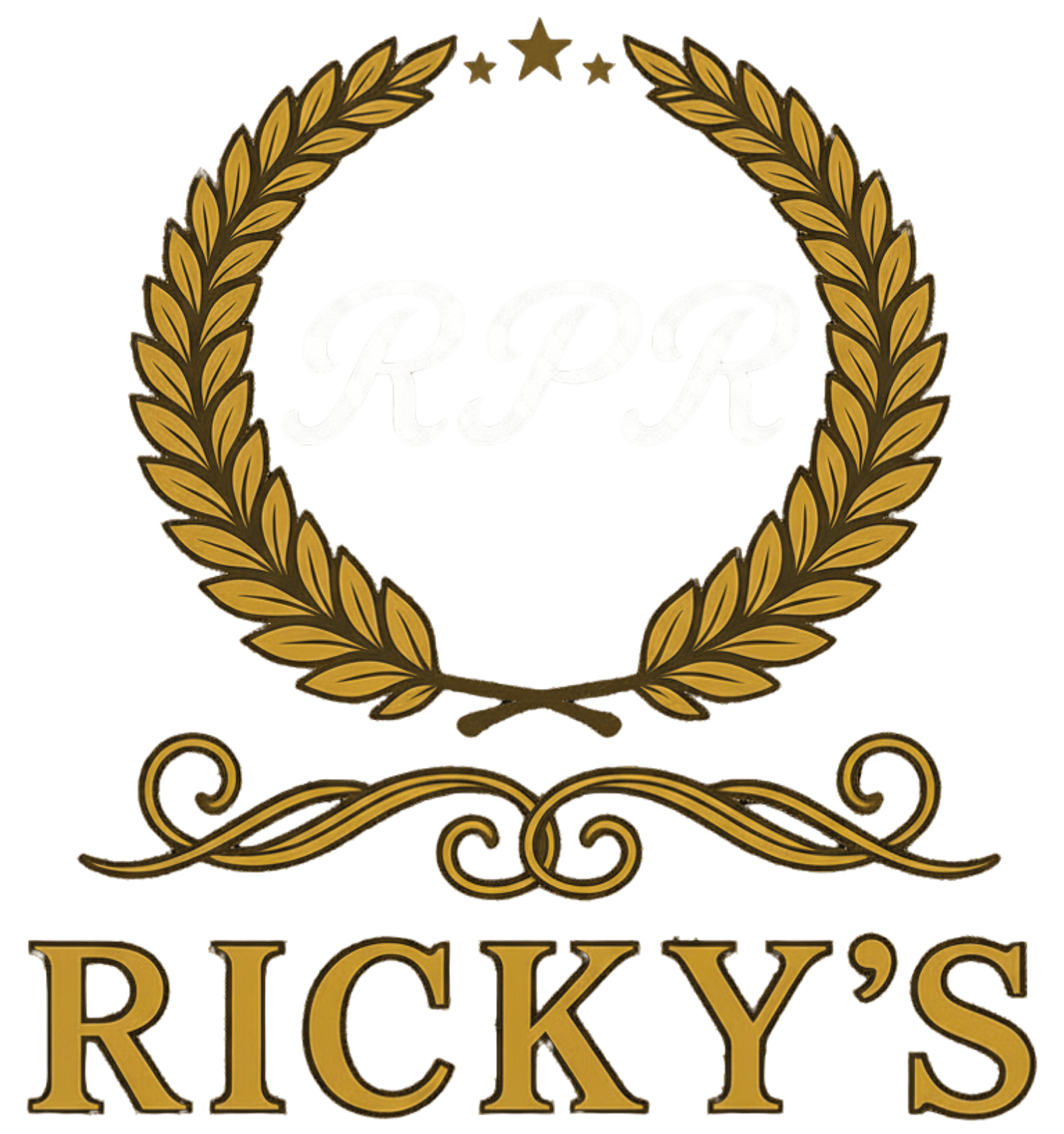 Ricky's auto body shop logo